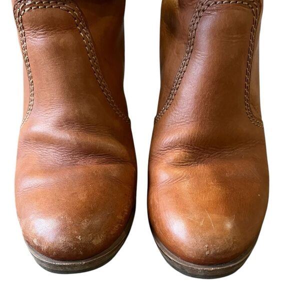 Madewell 1837 Women’s Tan Leather Knee-High Boots Size 7 | 3” Heel | 14” Shaft - Picture 7 of 8